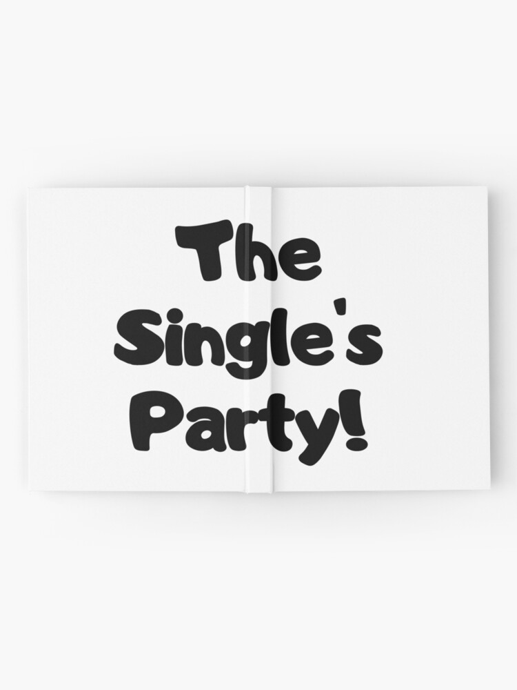 Alternate view of The Single's Party logo Hardcover Journal