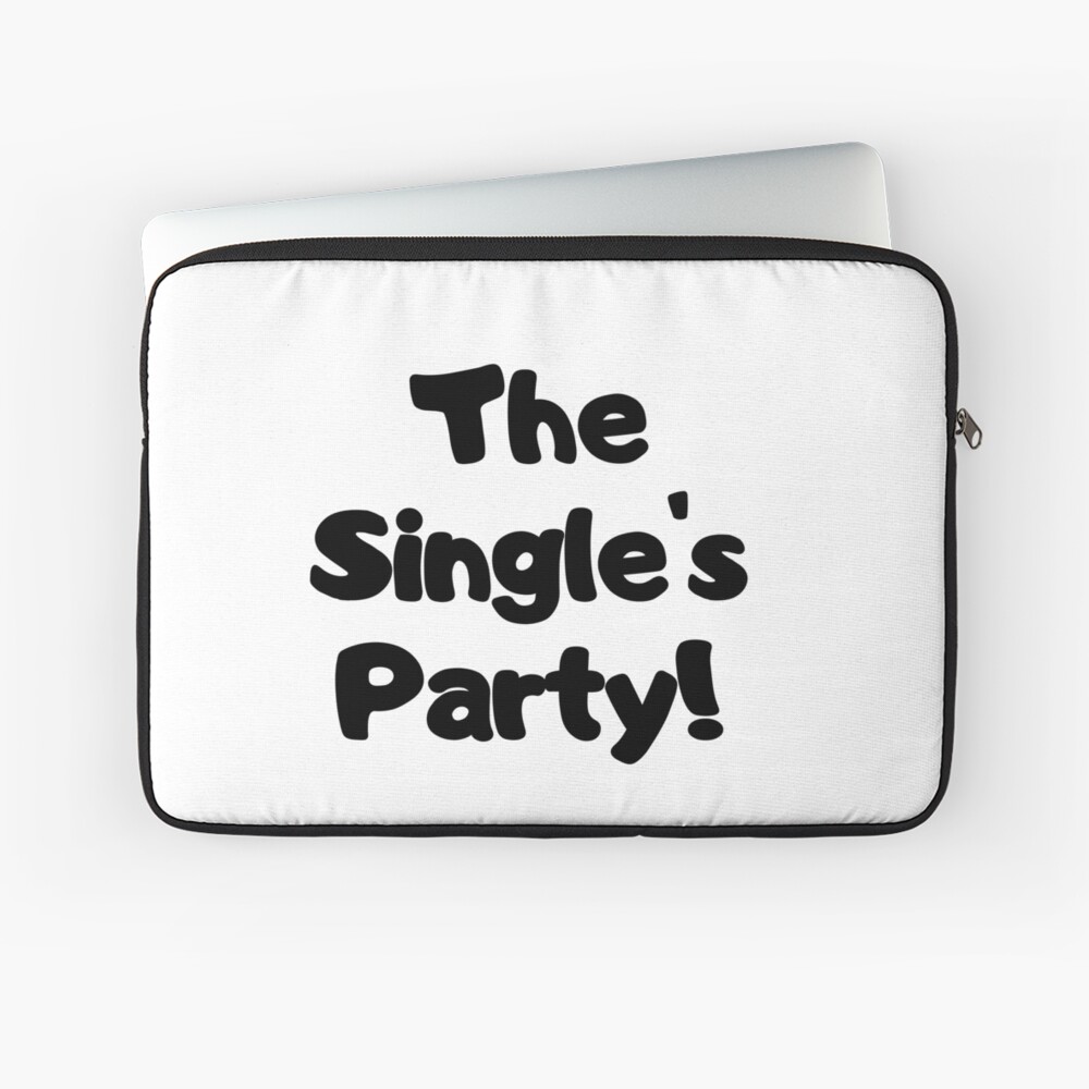 The Single's Party logo Laptop Sleeve