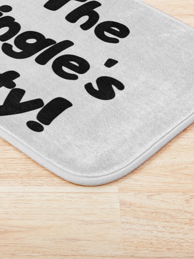 Alternate view of The Single's Party logo Bath Mat