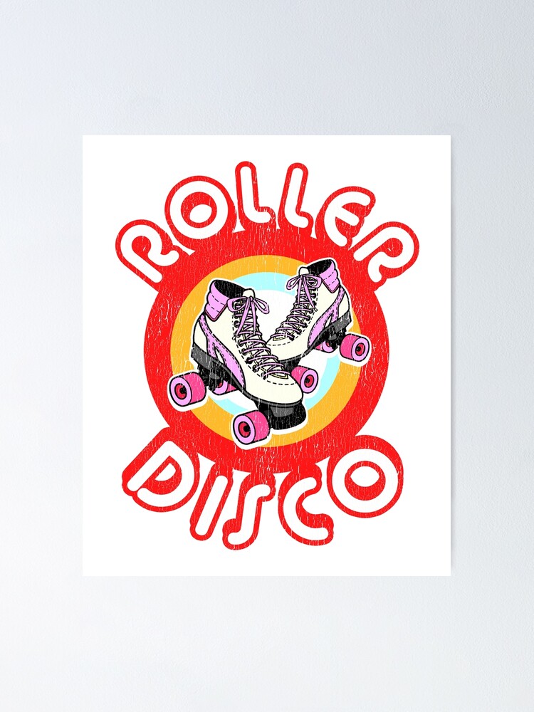 Roller Disco Derby T Shirt Vintage & Distressed 70s 80s Roller Disco Derby T Shirt Vintage & Distressed 70s 80s