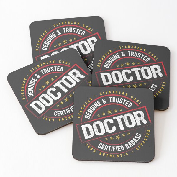 Item preview, Doctors Trusted Certified Badass Doctor Gift designed and sold by Maljonic.