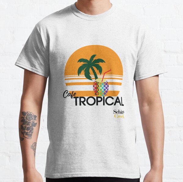 schitts creek cafe tropical baseball shirt