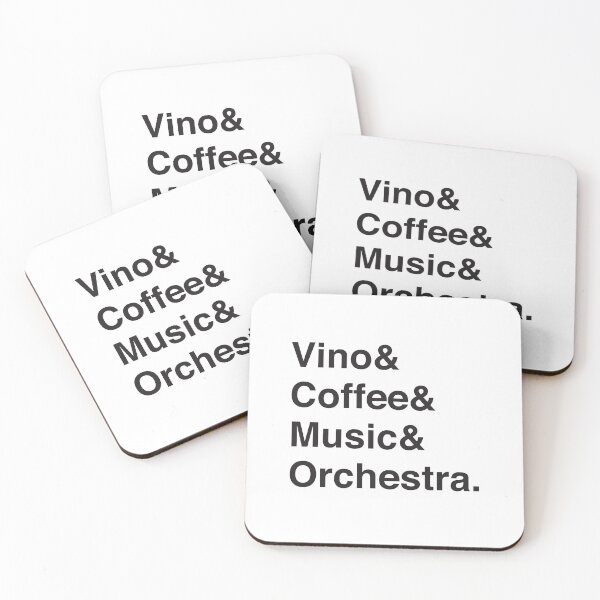 Item preview, Vino & Coffee & Music & Orchestra designed and sold by jazzydevil.
