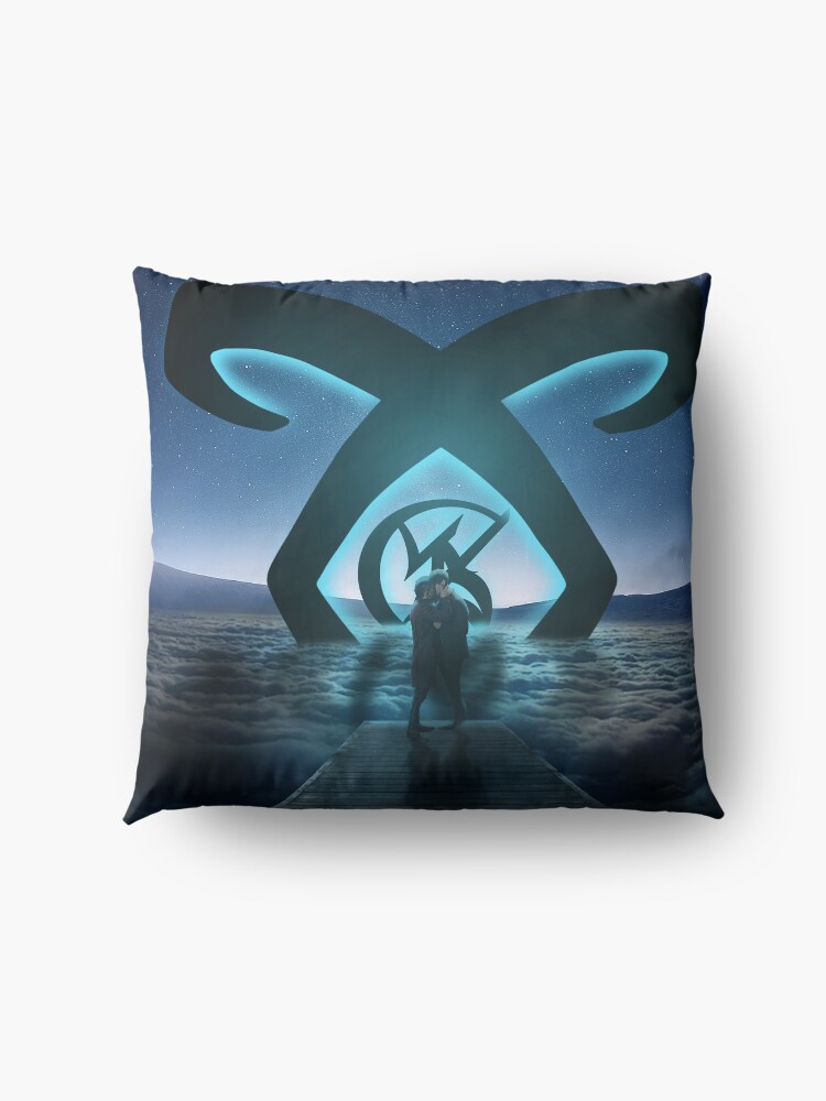 Alternate view of Malec Light Rune Floor Pillow