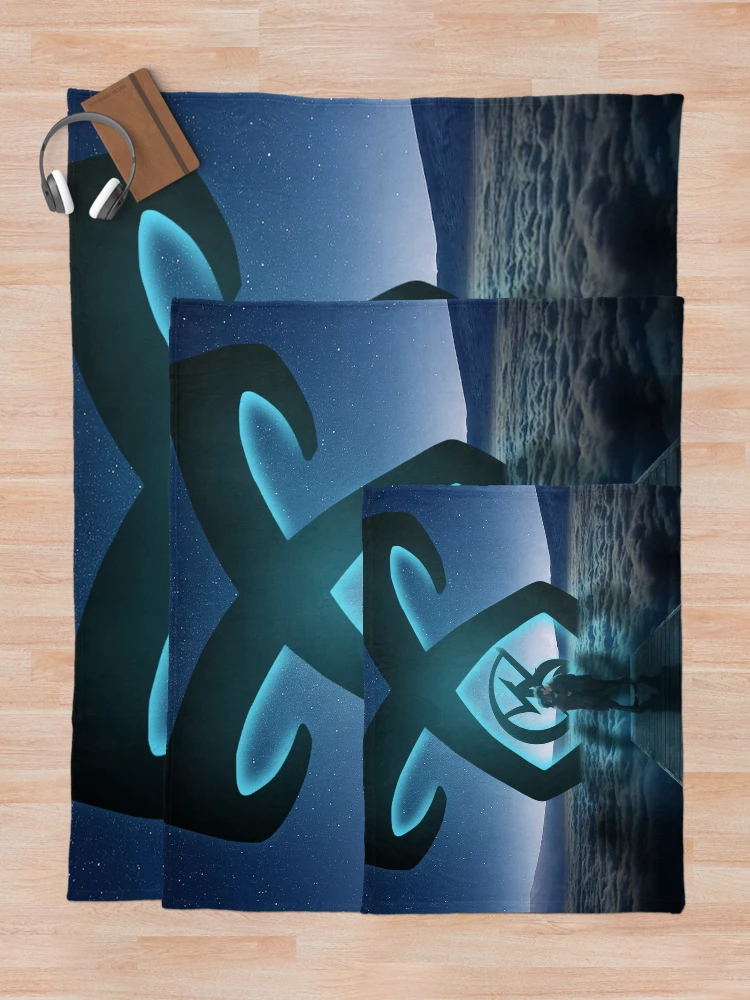 Thumbnail 5 of 6, Throw Blanket, Malec Light Rune designed and sold by Alejandro Sermar.