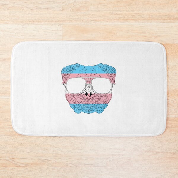 Item preview, Pug Dog Face Transgender with Sunglasses designed and sold by phoxydesign.