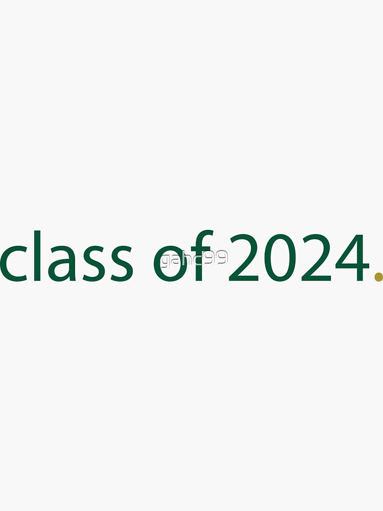 "USF class of 2024" Sticker by gahc99 Redbubble