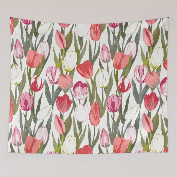 Item preview, Tulip field designed and sold by Kate Vasilchenko Art & Design.