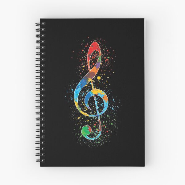 Item preview, Treble Clef Paint Splatter Art Colorful & Vibrant designed and sold by phoxydesign.