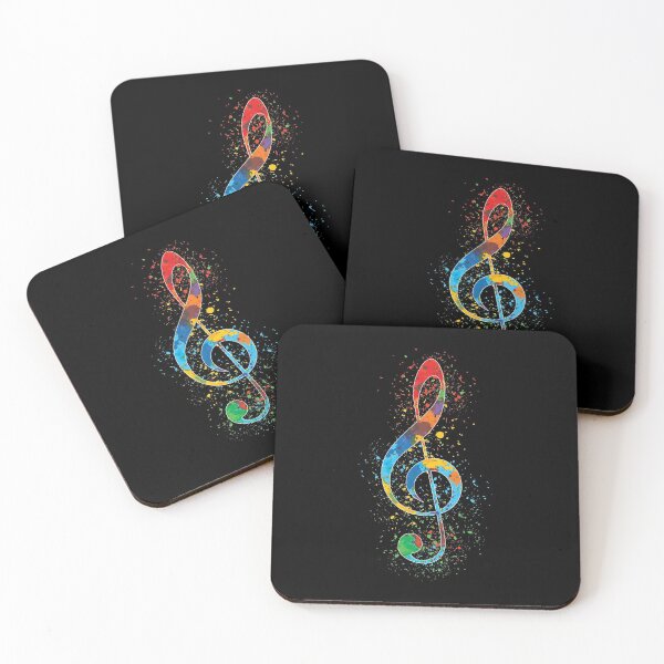Item preview, Treble Clef Paint Splatter Art Colorful & Vibrant designed and sold by phoxydesign.