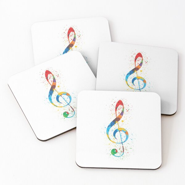 Item preview, Treble Clef Paint Splatter Art Colorful & Vibrant designed and sold by phoxydesign.