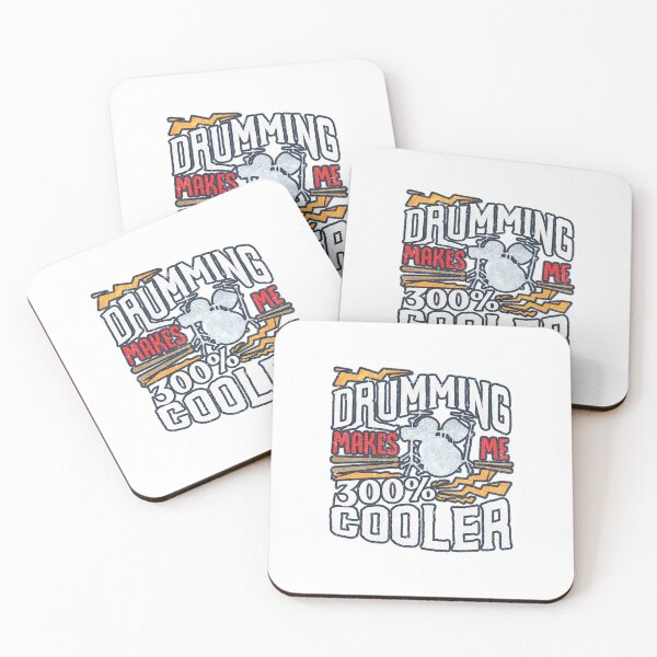Item preview, Drumming Makes Me 300% Cooler Drum Design designed and sold by phoxydesign.
