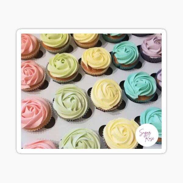 Pastel cupcakes Sticker