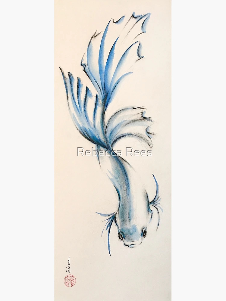 Siamese Fighter Fish Line Art Tattoo Design Stock Illustration - Download  Image Now - Abstract, Animal, Aquarium - iStock