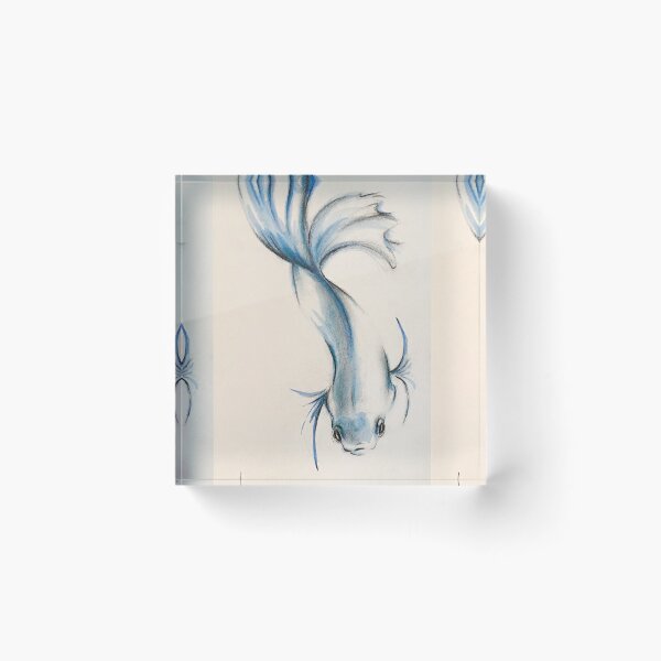 Item preview, River Queen - Watercolor painting of a Betta Fighting Fish designed and sold by Rebecca Rees.