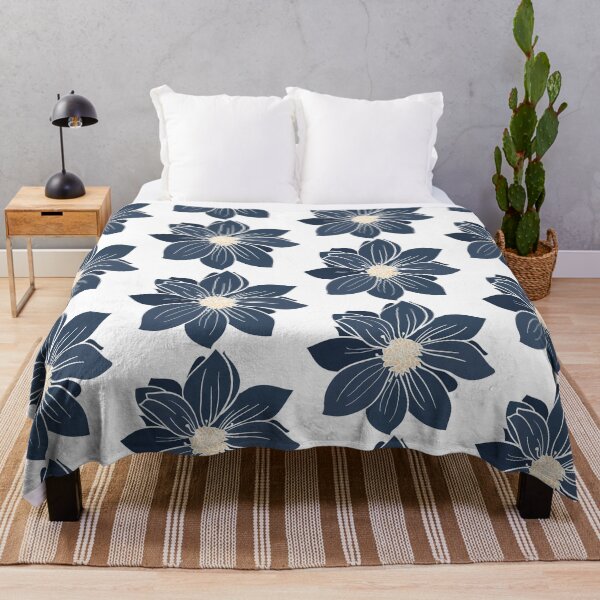Item preview, Navy Blush Lucy Dahlias designed and sold by AdamStCyr.