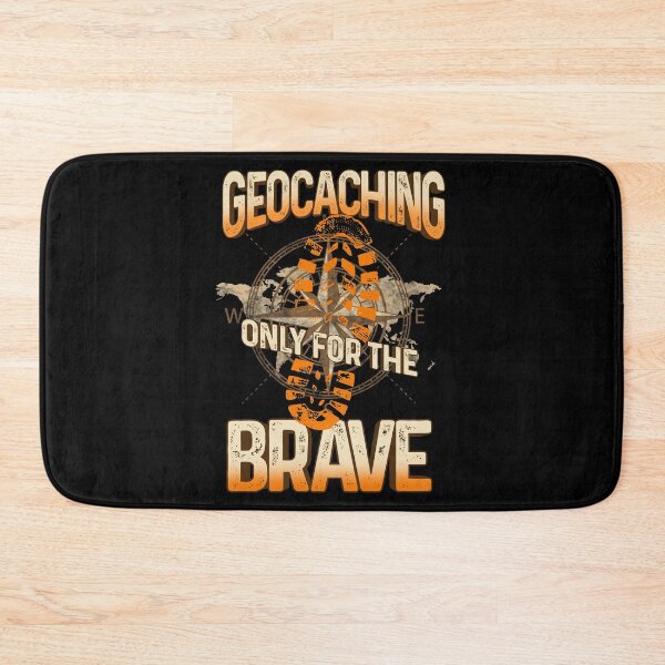 Item preview, Geocaching Only for the Brave Geocache Outdoor Adventure designed and sold by phoxydesign.