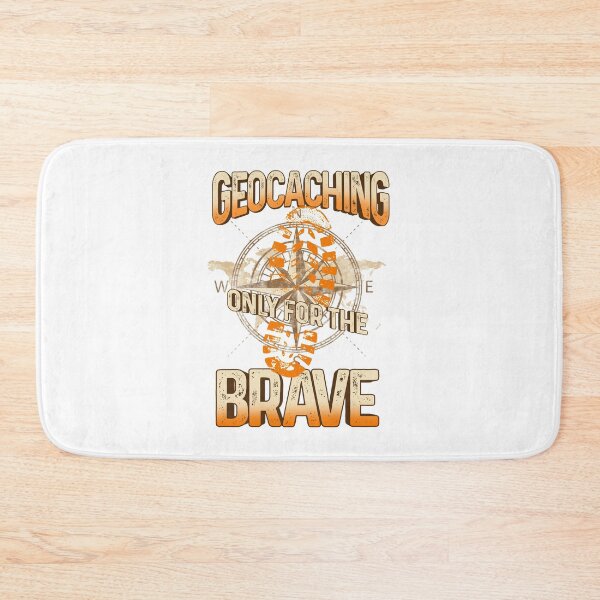 Item preview, Geocaching Only for the Brave Geocache Outdoor Adventure designed and sold by phoxydesign.
