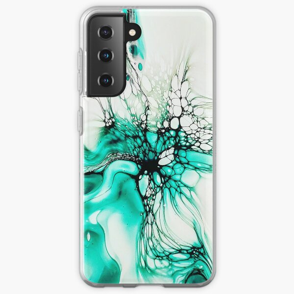 Acrylic Fluid Painting Original Artwork by Beth Hanna Samsung Galaxy Soft Case