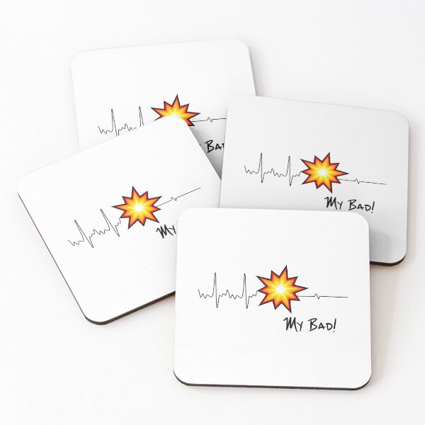 Item preview, Pyrotechnician Heartbeat Funny Fireworks Gift My Bad designed and sold by phoxydesign.