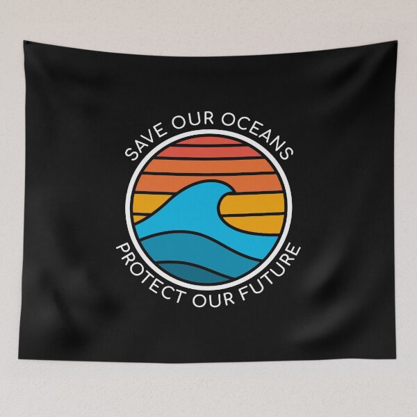 Item preview, Ocean Conservation Quote Save Future Planet Water Earth Day design designed and sold by CreatedByHeidi.