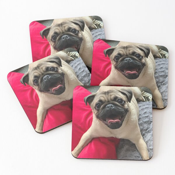 Item preview, Cute funny pug with tongue out designed and sold by MOKA META.