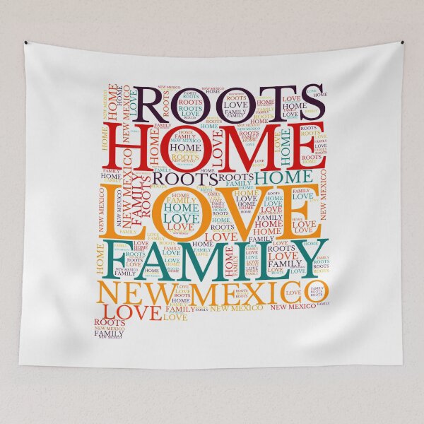 Item preview, New Mexico Home, Love, Roots and Family Map designed and sold by marosharaf.