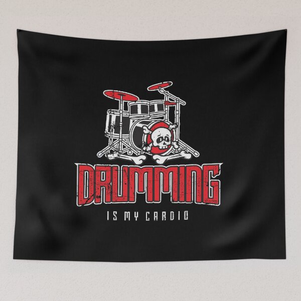 Item preview, Drumming Is My Cardio Drum Set Drummer Player designed and sold by phoxydesign.