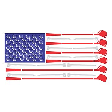 Vorschaubild zum Design Patriotischer 4. Juli der Golf-amerikanischen Flagge für Mannfrauenkinder von hadleydesigns