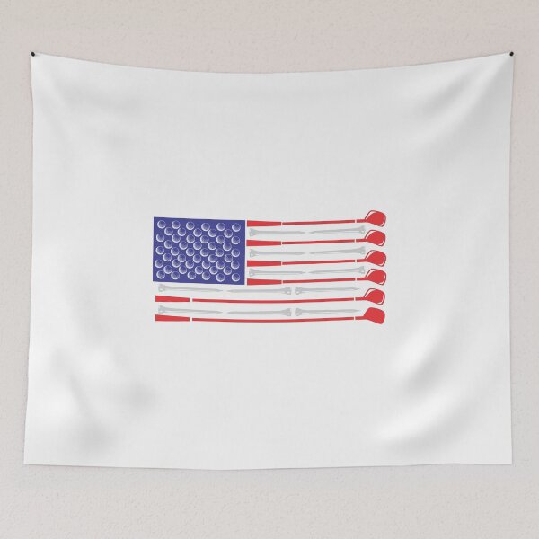 Item preview, Golf American Flag patriotic 4th of july for men women kids designed and sold by hadleydesigns.