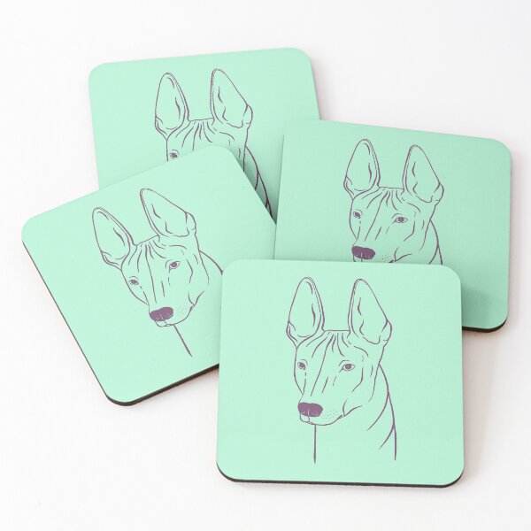 Item preview, Xoloitzcuintli (Mint and Mauve) designed and sold by illucalliart.