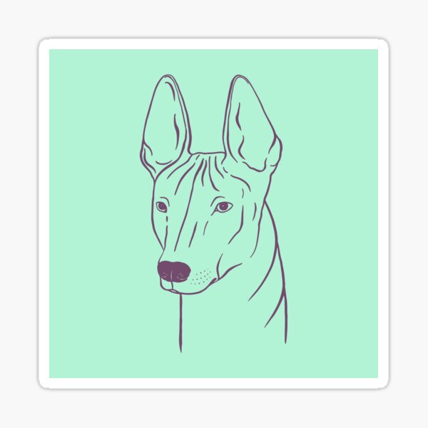 Item preview, Xoloitzcuintli (menta y malva) designed and sold by illucalliart.