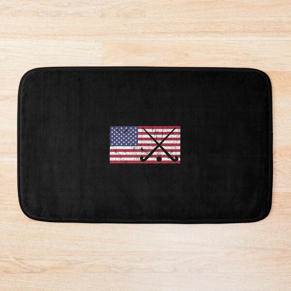 Item preview, Field Hockey USA American Flag Hockey Stick & Ball Worn Distressed designed and sold by phoxydesign.