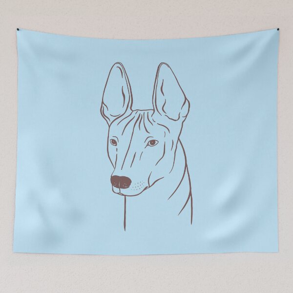 Item preview, Xoloitzcuintli (Light Blue and Taupe) designed and sold by illucalliart.