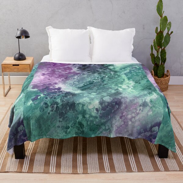 Item preview, Gorgeous Aqua and Purple Abstract Design designed and sold by Paulele.