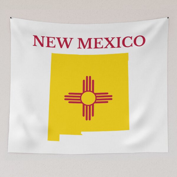 Artikelvorschau, New Mexico Flagge Karte entworfen und verkauft von marosharaf.