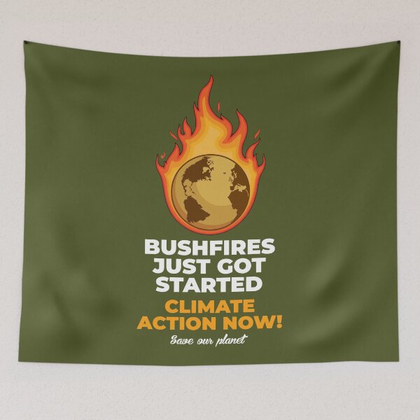 Item preview, Bushfires Climate Action Now designed and sold by ReignGFX.