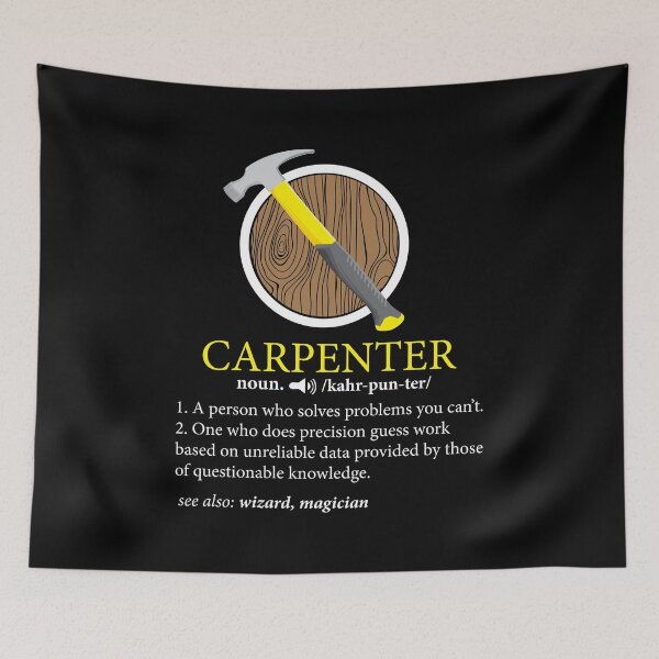 Item preview, Carpenter Definition Noun See Also Wizard Magician designed and sold by phoxydesign.