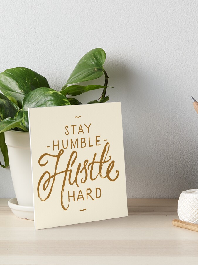 Hustle Text Art Print Hustle Text Art Print