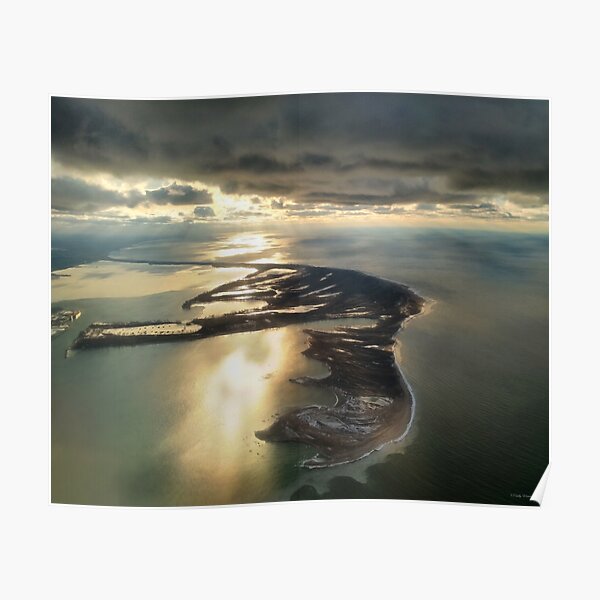 Presque Isle From the Air - Erie, PA Poster