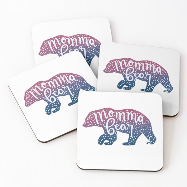 Item preview, Momma Bear - pink and blue ombré  designed and sold by NewBranchStudio.