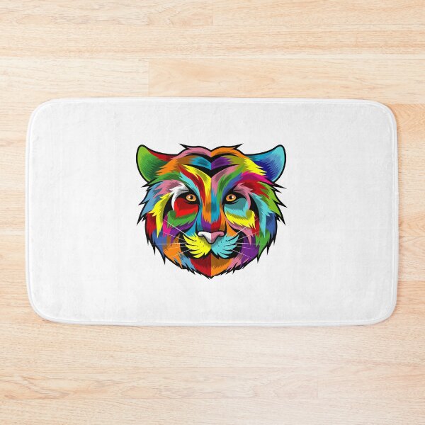 Item preview, Colorful Tiger Face Multicolor Design designed and sold by phoxydesign.