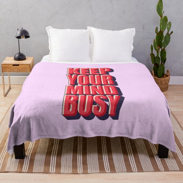 Item preview, Keep Your Mind Busy Typography designed and sold by Lumos19 Studio.