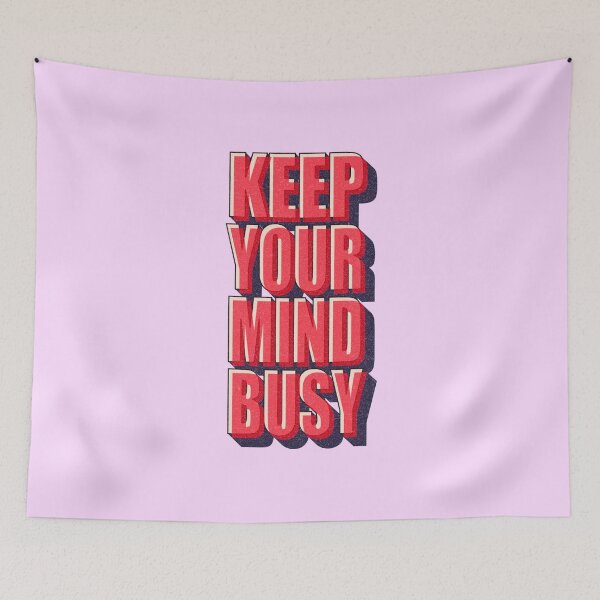 Item preview, Keep Your Mind Busy Typography designed and sold by Lumos19 Studio.