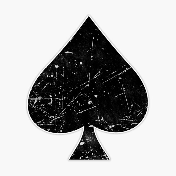 Ace of Spades Symbol Sticker for Sale by iiiidesign