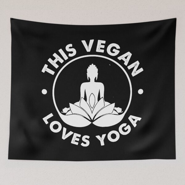 Item preview, This Vegan Loves Yoga designed and sold by ReignGFX.
