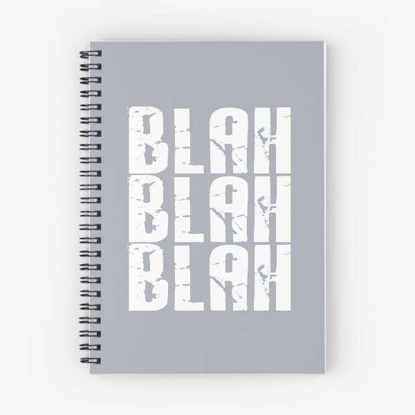 Item preview, Blah Blah Blah print - Neutral Grey designed and sold by Skippingbird.