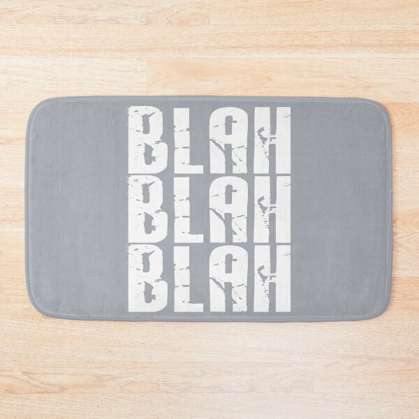 Item preview, Blah Blah Blah print - Neutral Grey designed and sold by Skippingbird.