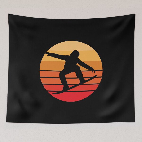Item preview, Snowboard design Retro Vintage Cool Snowboarding designed and sold by EstelleStar.