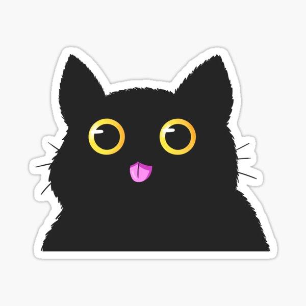 Item preview, Black Cat Blep designed and sold by Violet-Viper.